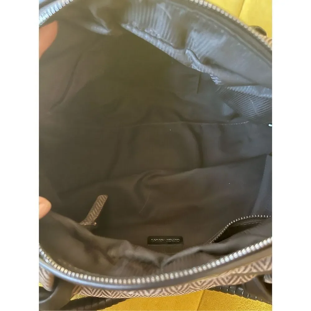 Giorgio Armani vintage fabric with Leather Hand Bag